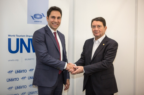 Haitham Mattar (left) with Taleb Rifai