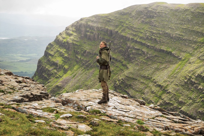 Charlie Hunnam as Arthur in Warner Bros. Pictures’ and Village Roadshow Pictures’ fantasy action adventure ‘King Arthur: Legend of the Sword’, filmed at The Bealach, Applecross, Scotland. © 2017 Warner Bros. Entertainment, Inc. All rights reserved