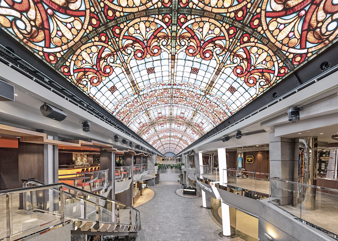 LED dome on the MSC Meraviglia 